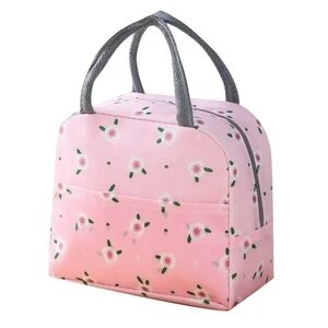 Insulated Lunch Box Womens Lunch Tote‎ Pink Floral